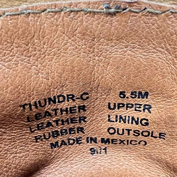 EUC ✨ Steve Madden Thundr-C Cognac Multi Crocheted Lace-Up Ankle Boots 5.5 - Picture 9 of 9